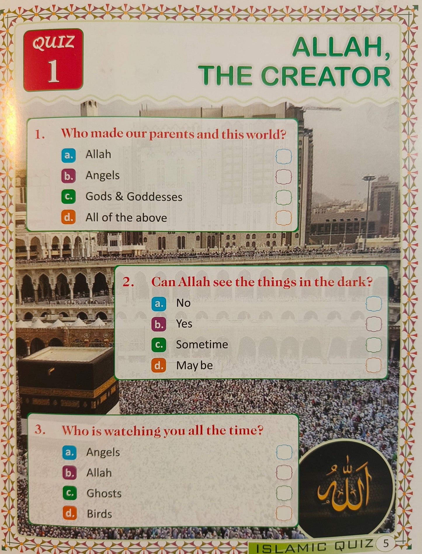 Islamic Quiz for Kids - alifthebookstore