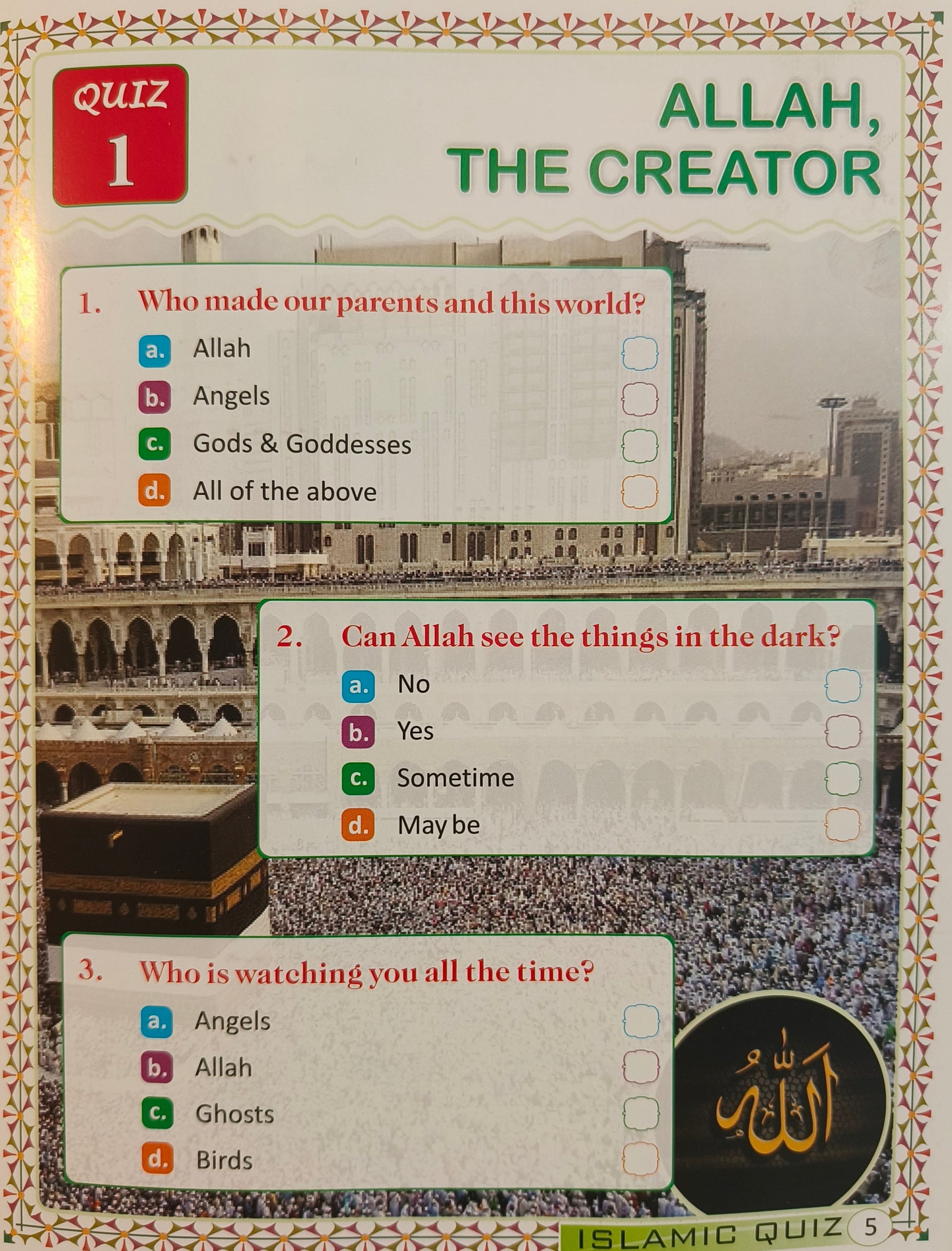 Islamic Quiz for Kids - alifthebookstore