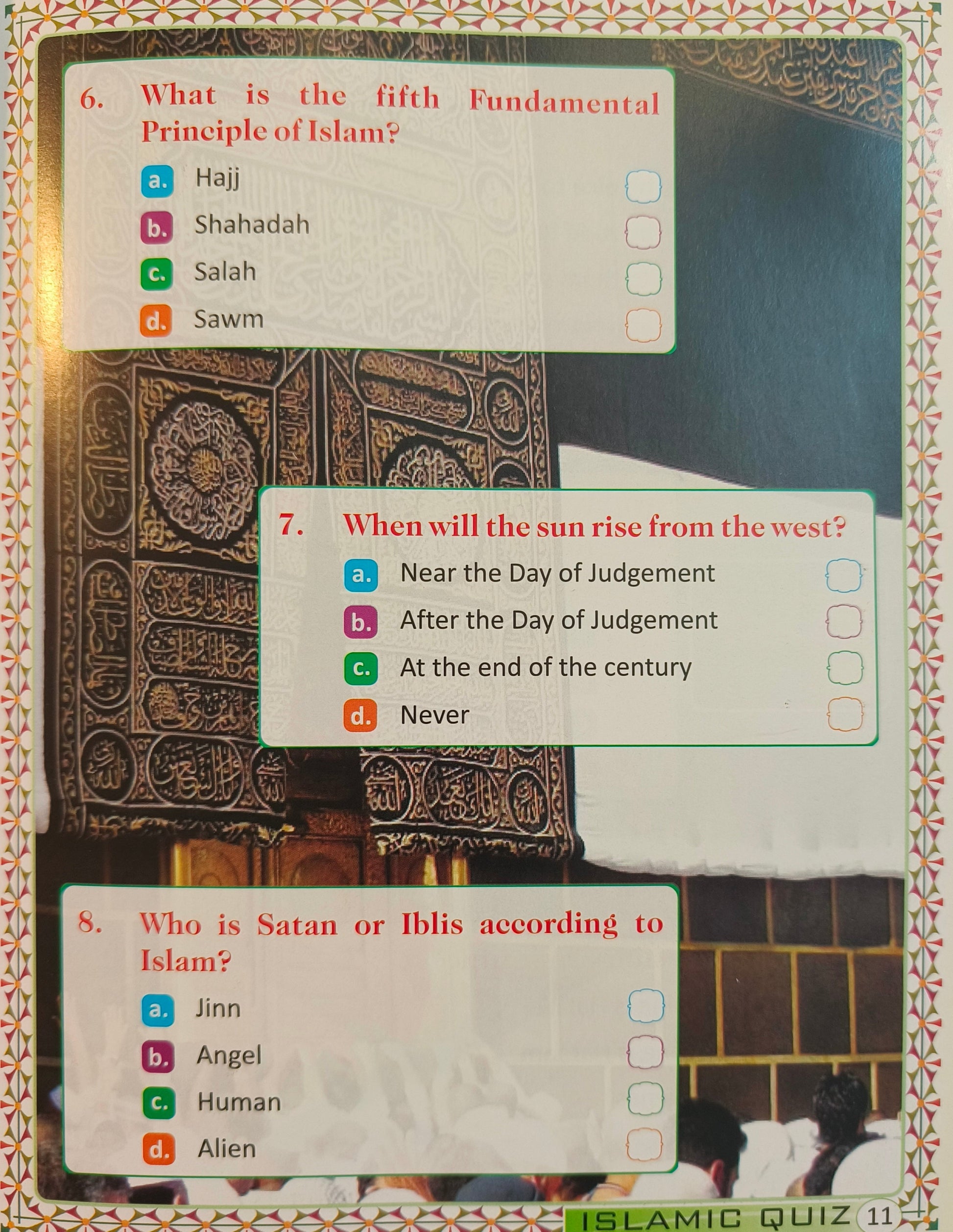 Islamic Quiz for Kids - alifthebookstore