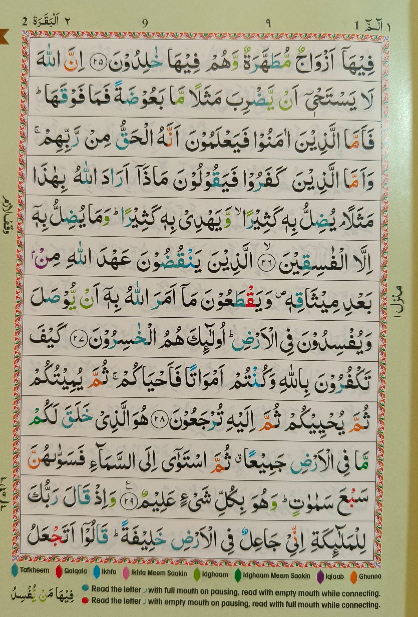The Holy Quran [Colour Coded Tajweed Rules) - alifthebookstore