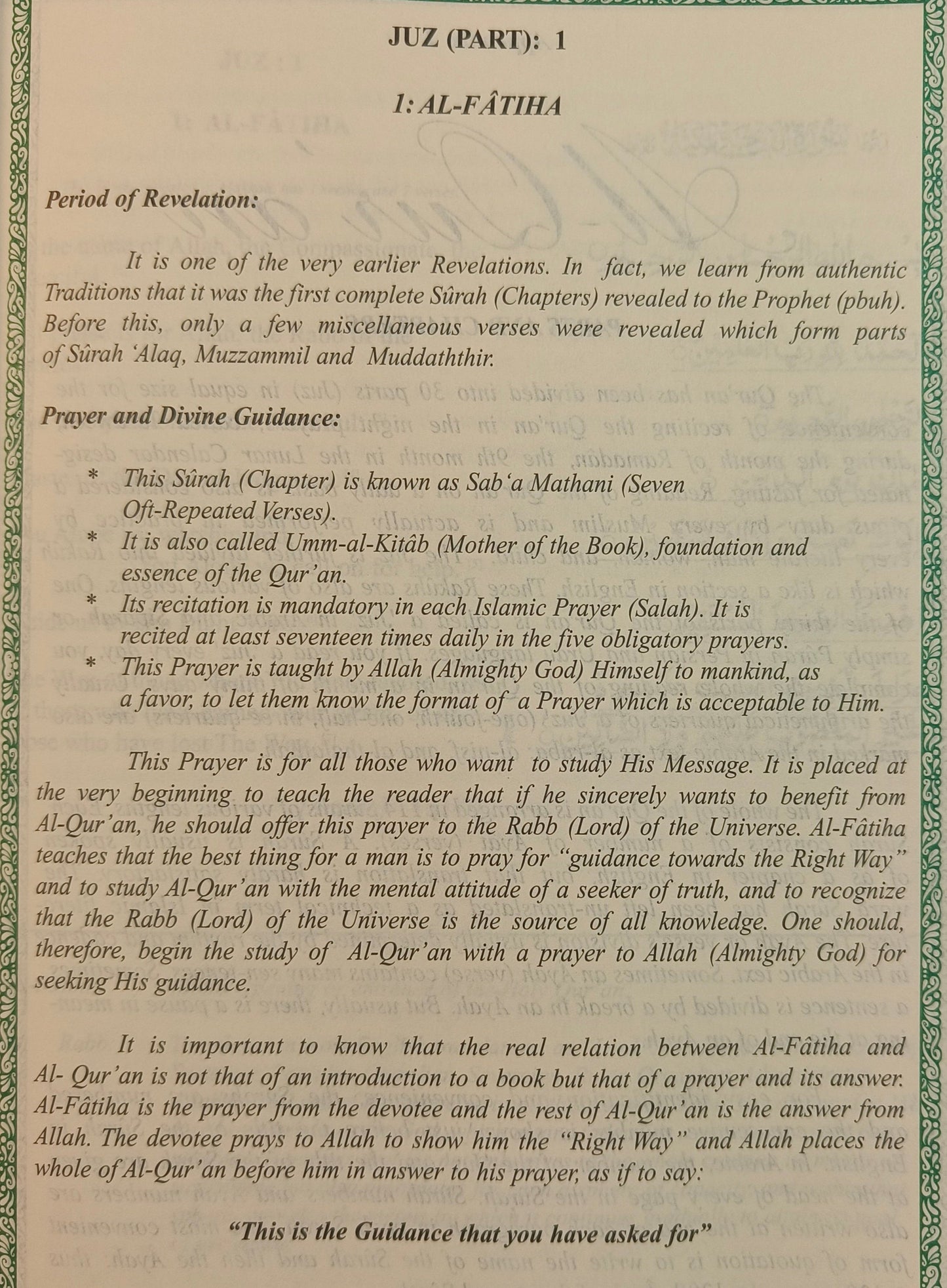 Al-Quran The Guidance For Mankind - alifthebookstore