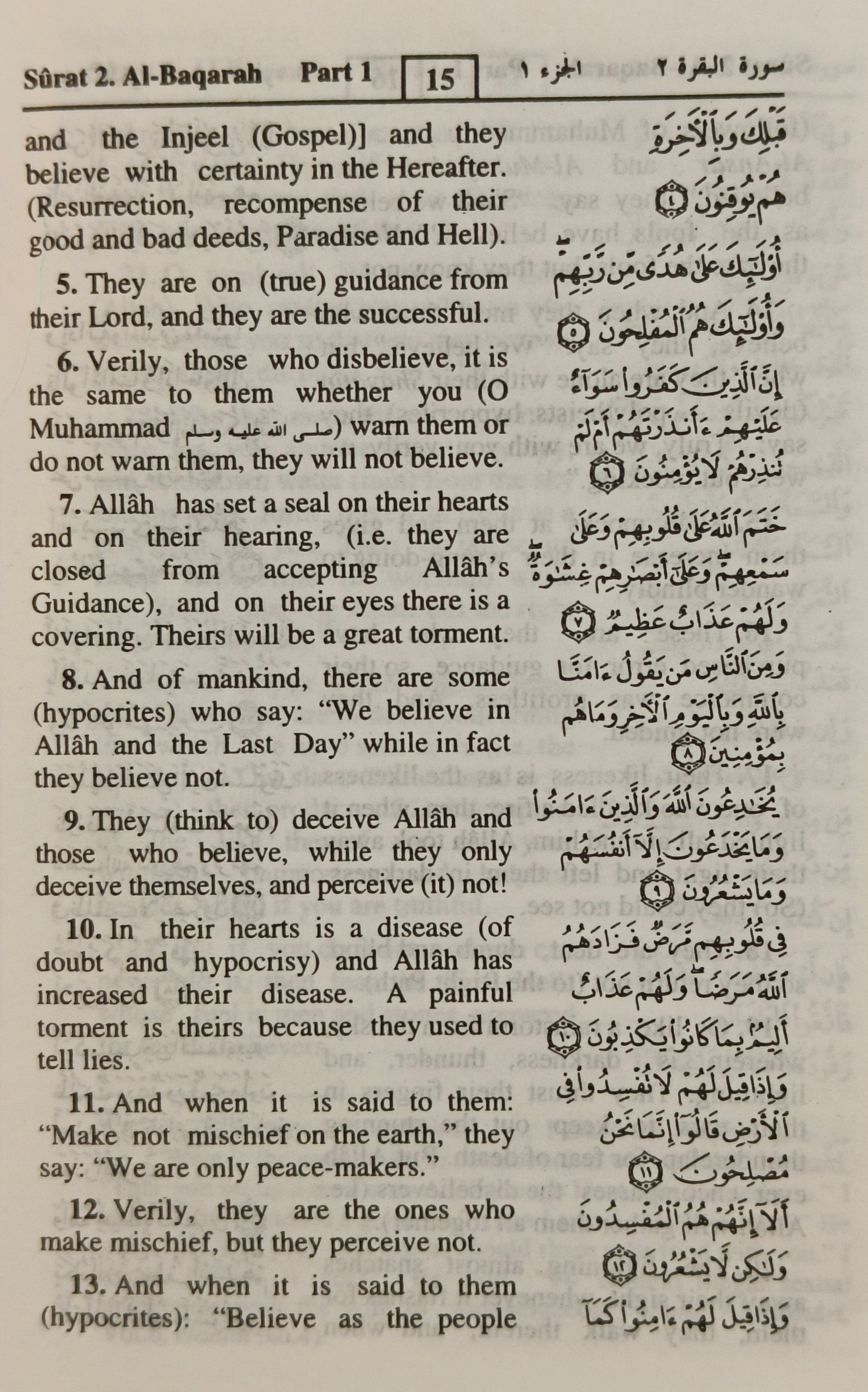 The Noble Quran [Pocket Size  English Translation) - alifthebookstore