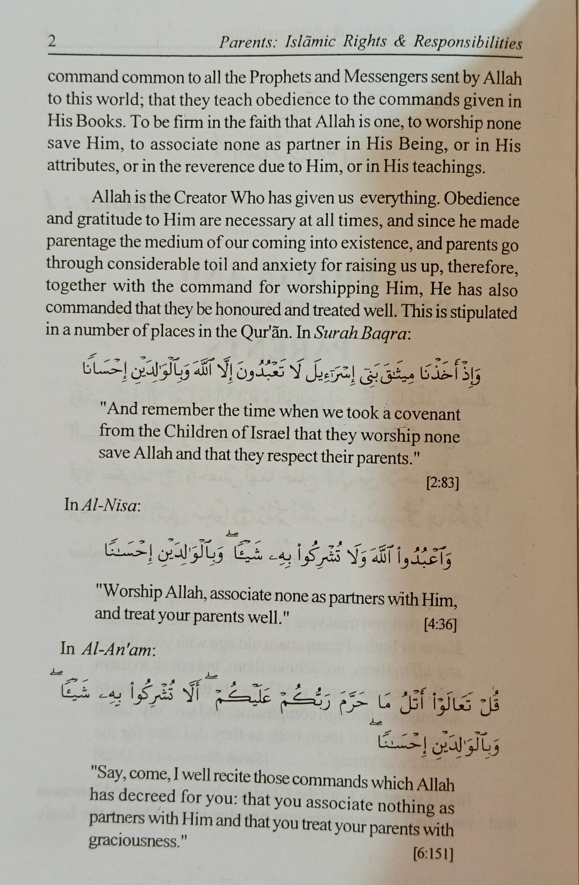 Parents Islamic Rights And Responsibilities - alifthebookstore