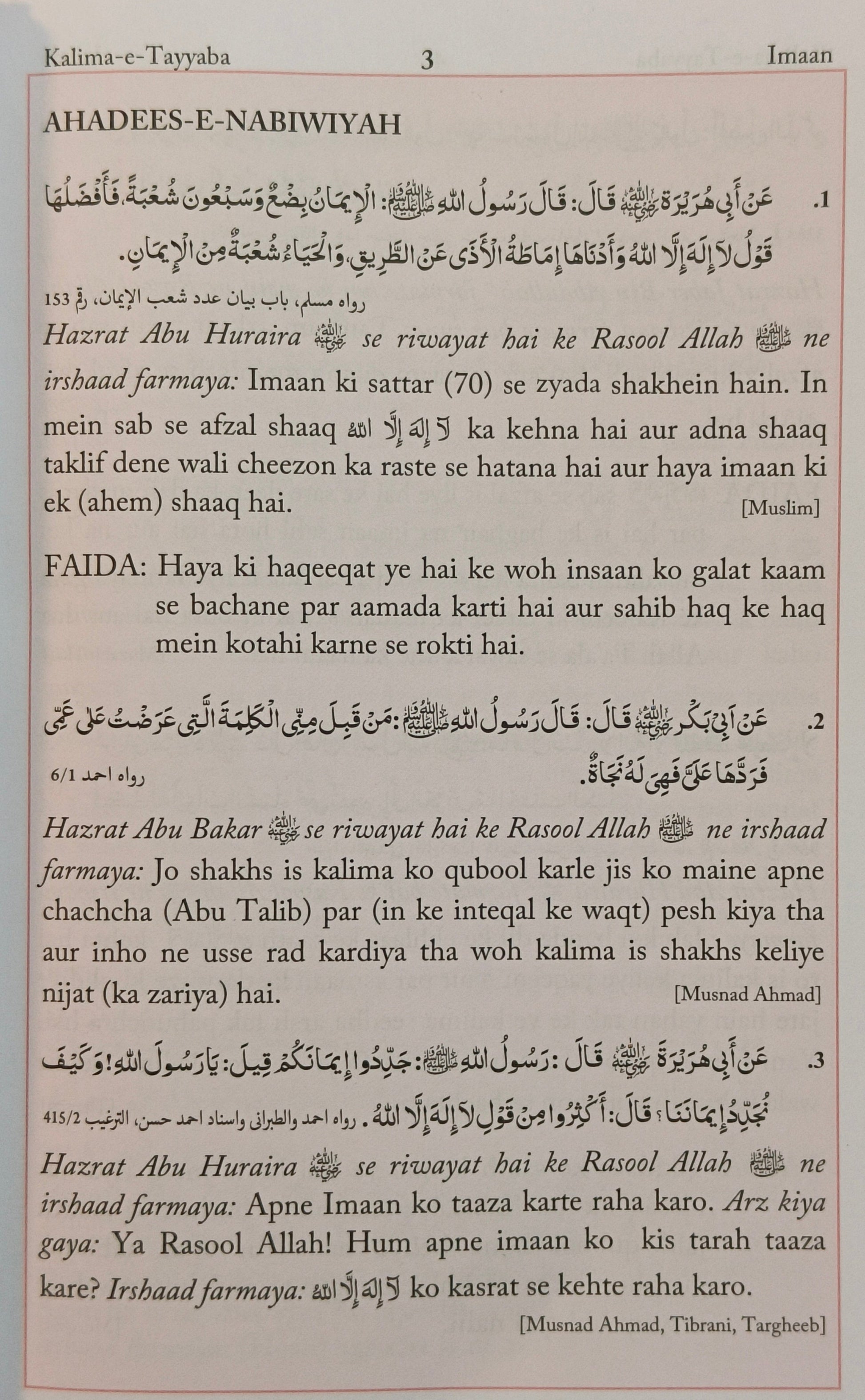 Muntakhab Ahadees - alifthebookstore