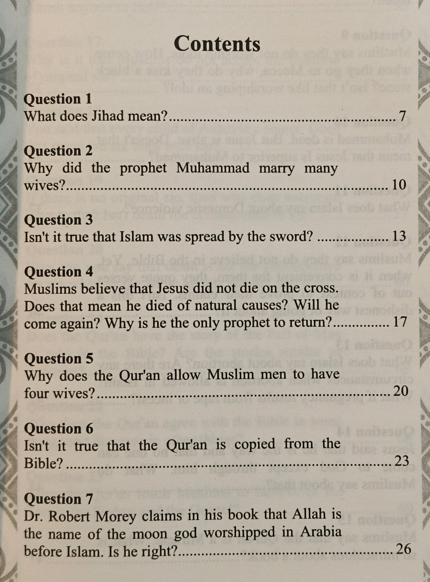 Common Questions People Ask About Islam - alifthebookstore