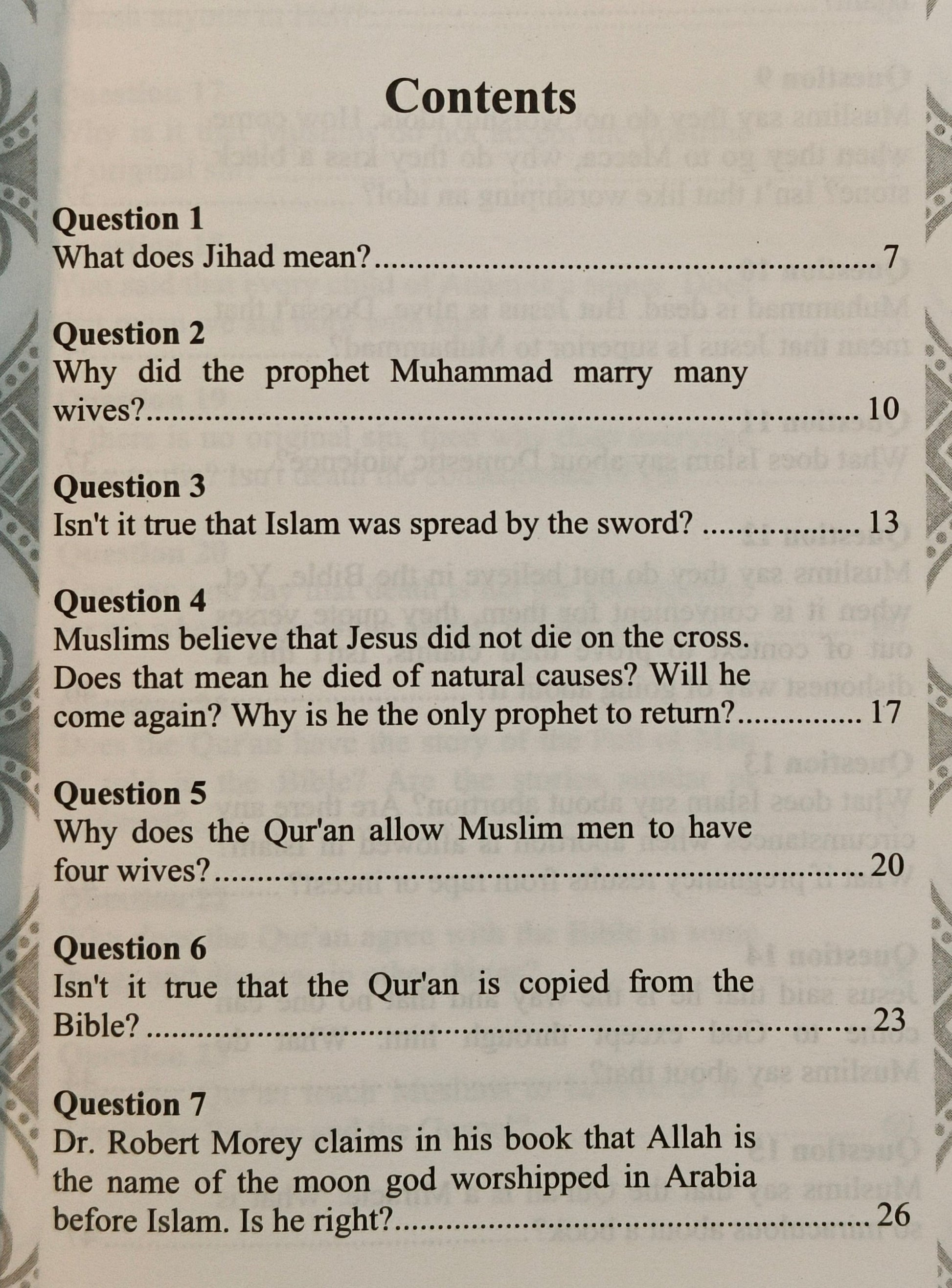 Common Questions People Ask About Islam - alifthebookstore