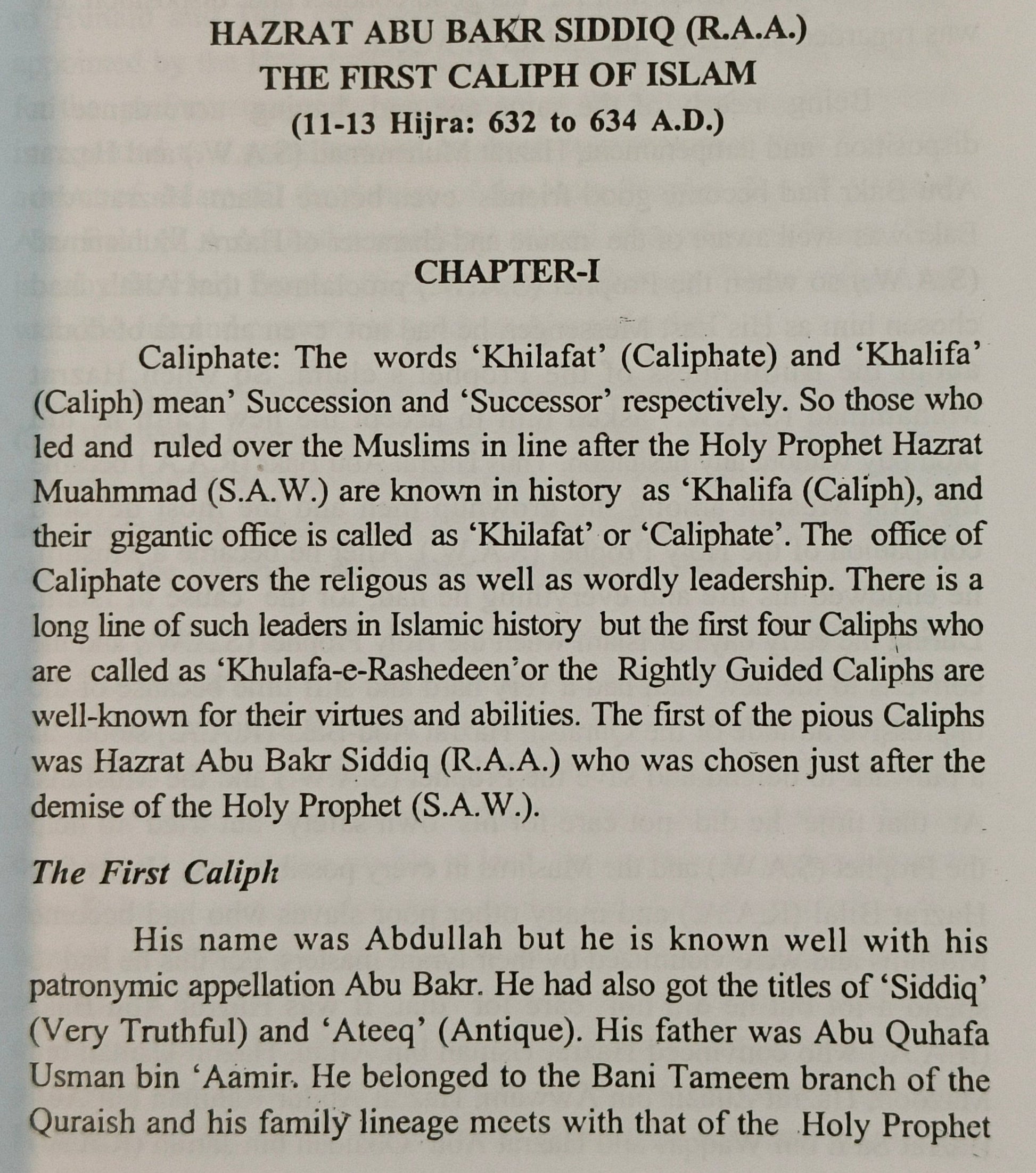 4 Caliphs - alifthebookstore