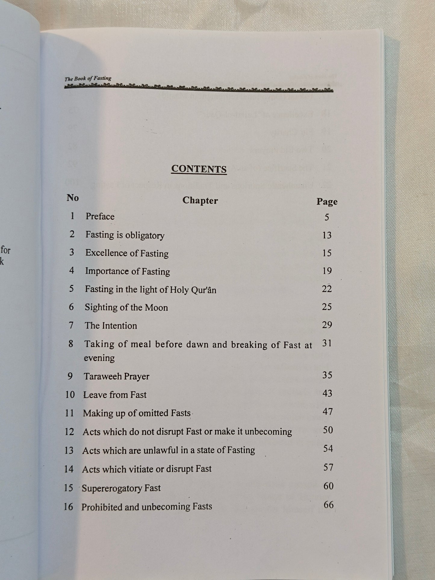 The Book Of Fasting - alifthebookstore