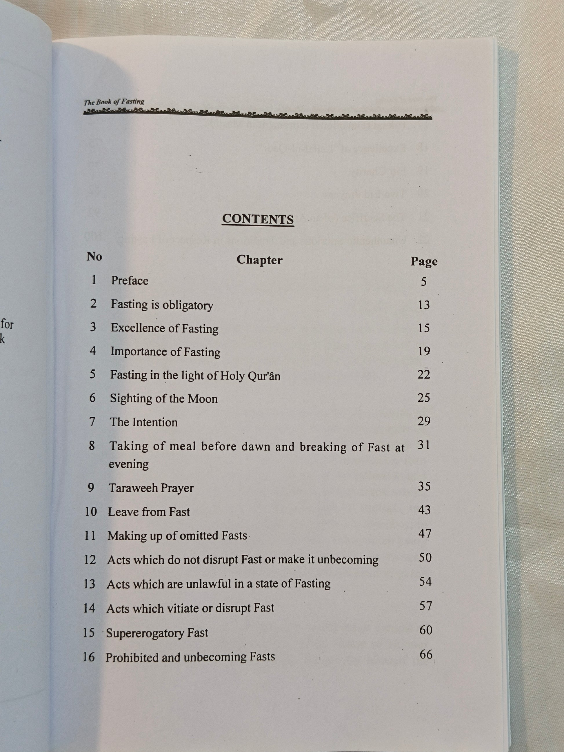The Book Of Fasting - alifthebookstore