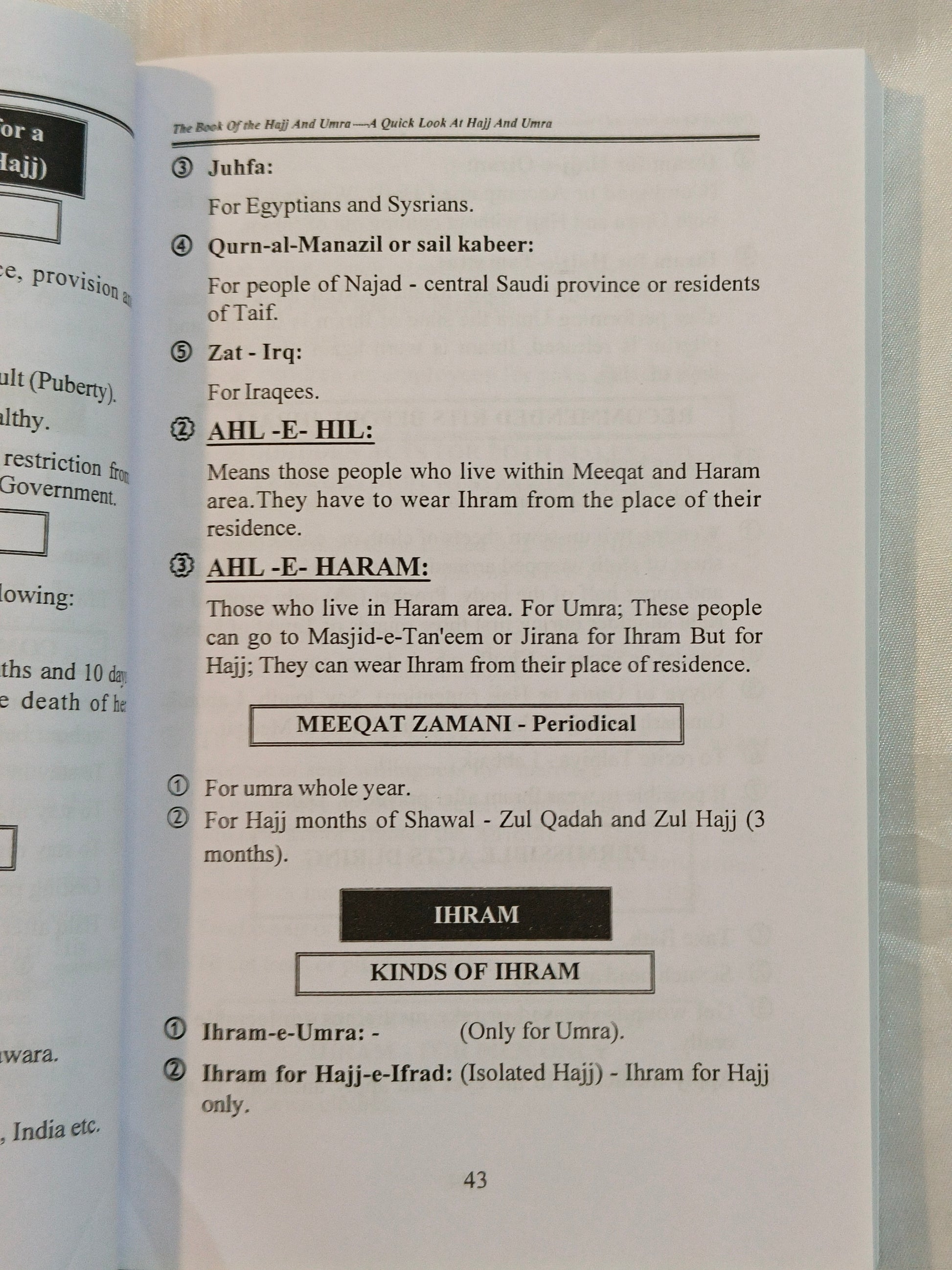 The Book of Hajj and Umrah - alifthebookstore