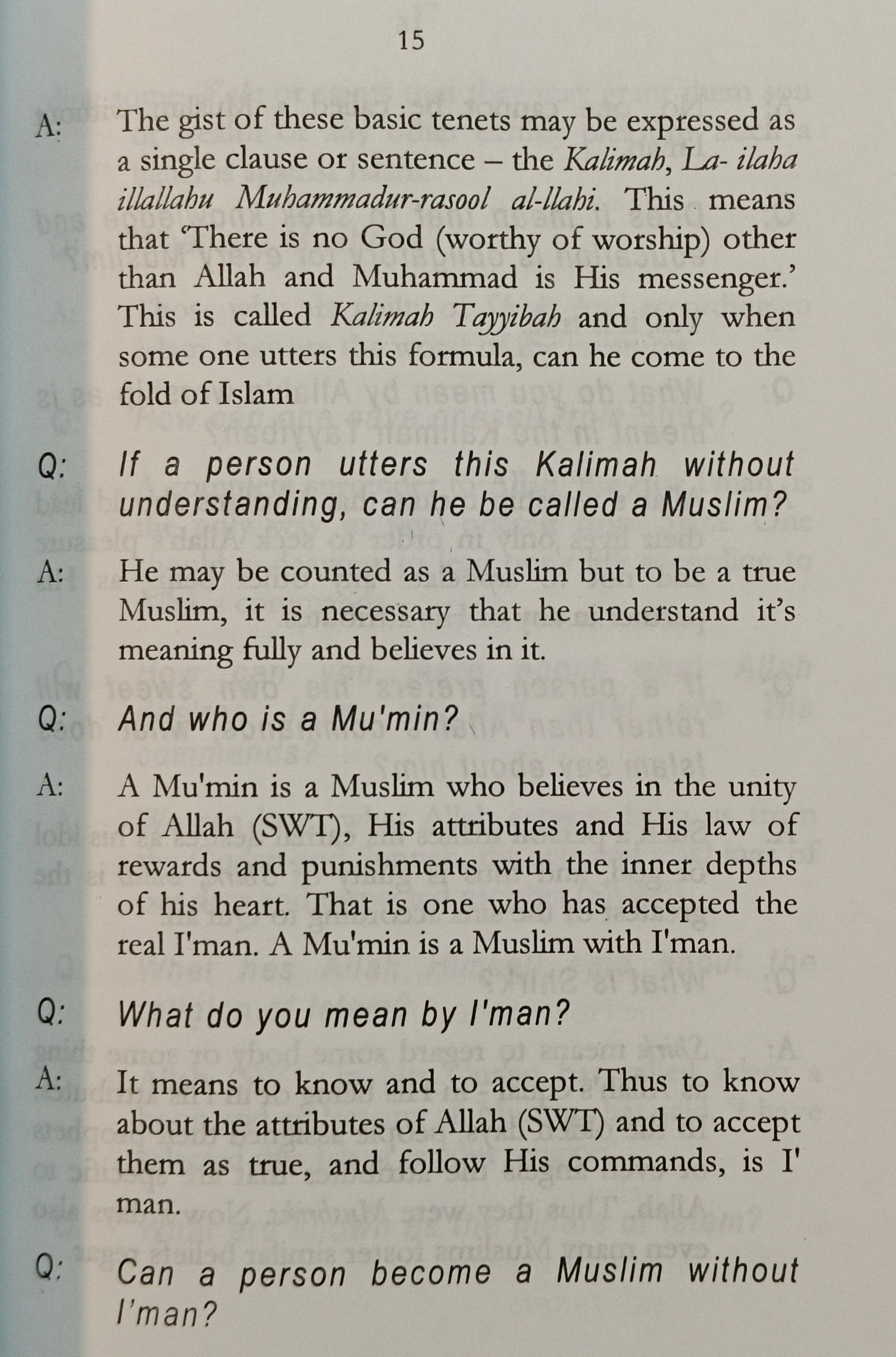 Basic Of Islam Quiz - alifthebookstore