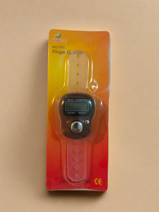Digital Finger Counter Tasbeeh – Battery Zikr Tally Ring for Daily Adhkar