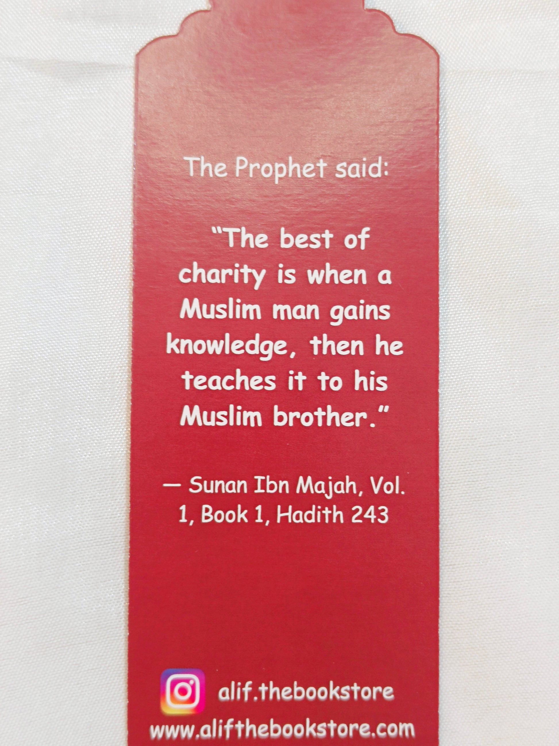 Red Bookmark - alifthebookstore