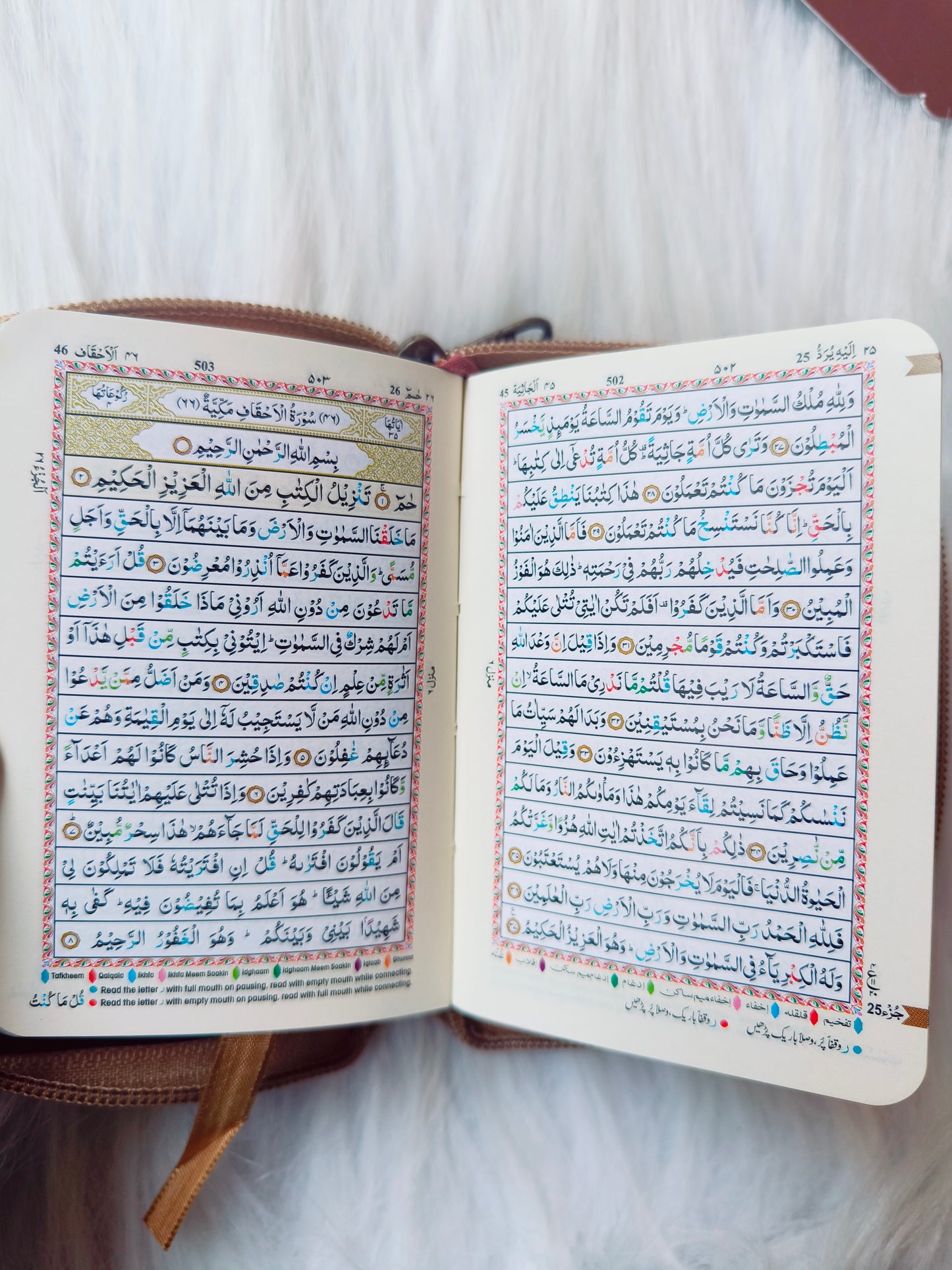 The Quran (Arabic Colour Coded Tajweed Rules -Pocket Size) - alifthebookstore