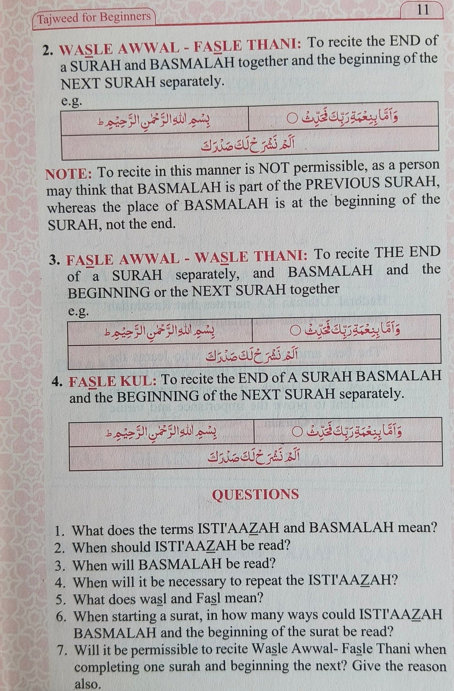Tajweed For Beginners - alifthebookstore