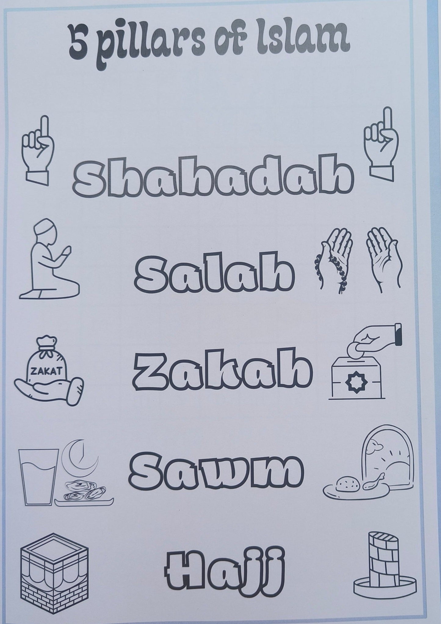 5 Pillars of Islam alifthebookstore