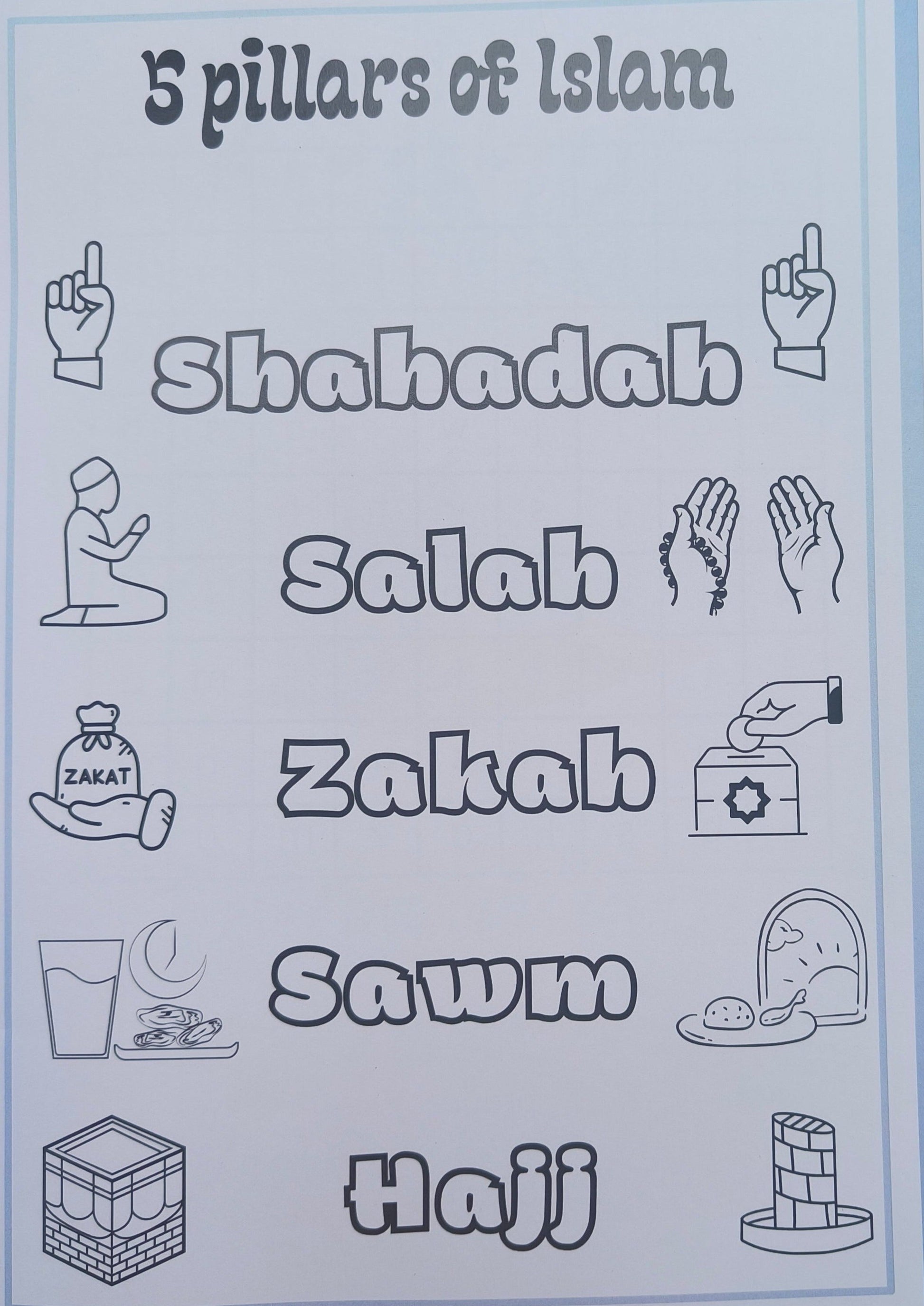 5 Pillars of Islam alifthebookstore