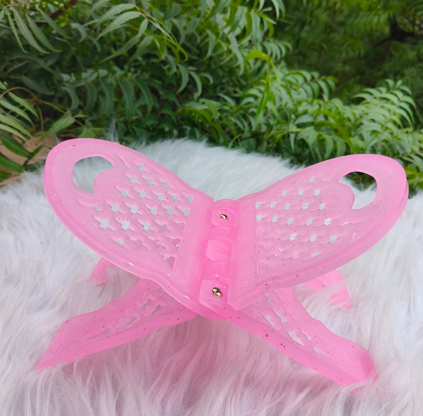 Kids Rihal Quran Stand – Glitter Acrylic Stand for Children’s Quran Reading