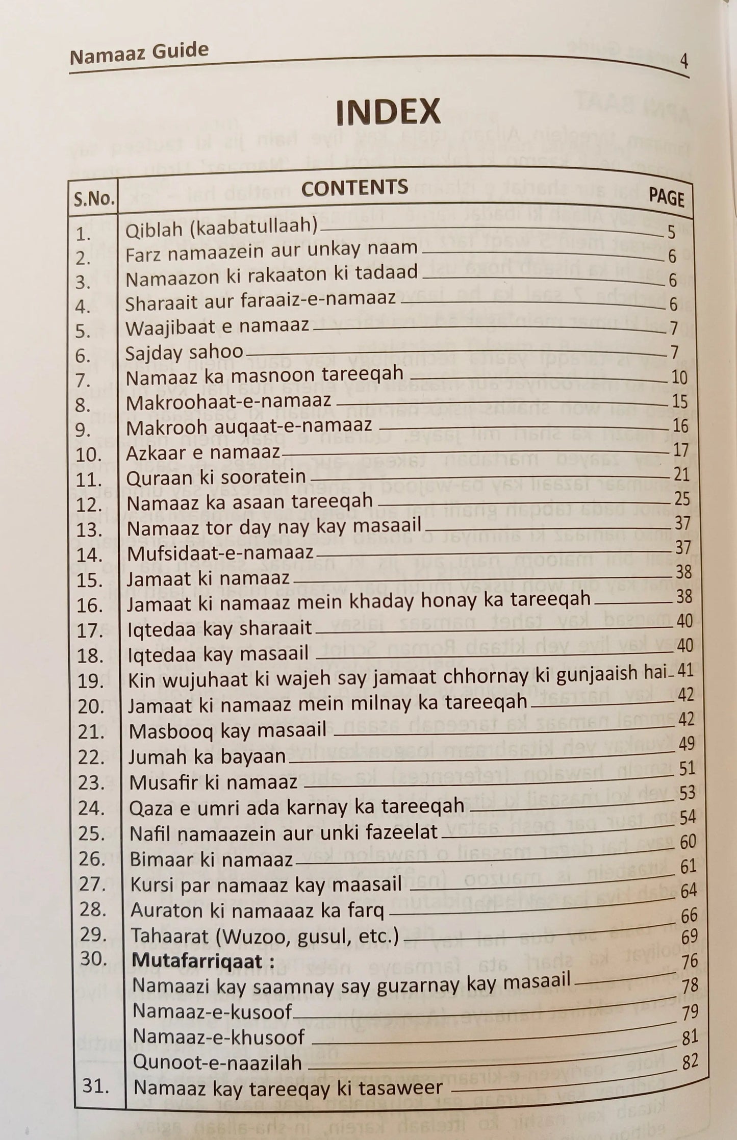 Namaz Guide (Roman Script) Perfect Paperback- alifthebookstore