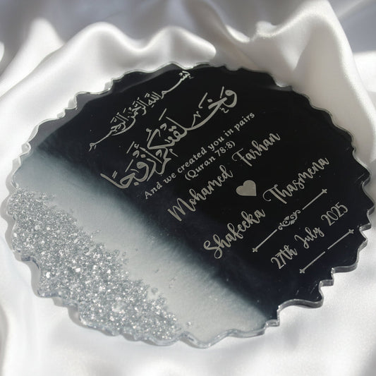 8 inches Nikah Nama Resin Krafts