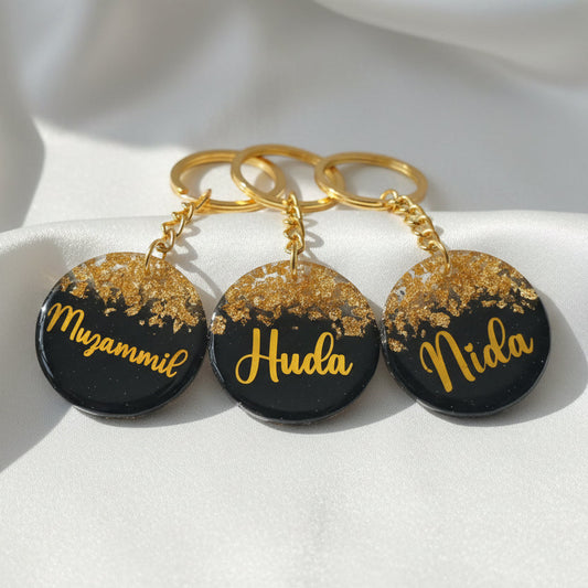 Resin Personalised Name Keychain alifthebookstore