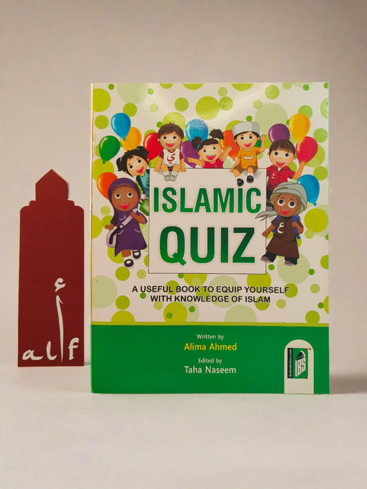 Cover of the Islamic Quiz book by Alima Ahmed – Interactive learning for kids in English