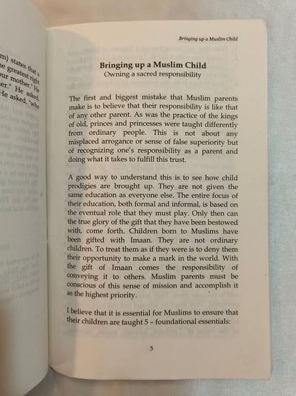 Bringing Up A Muslim Child - alifthebookstore