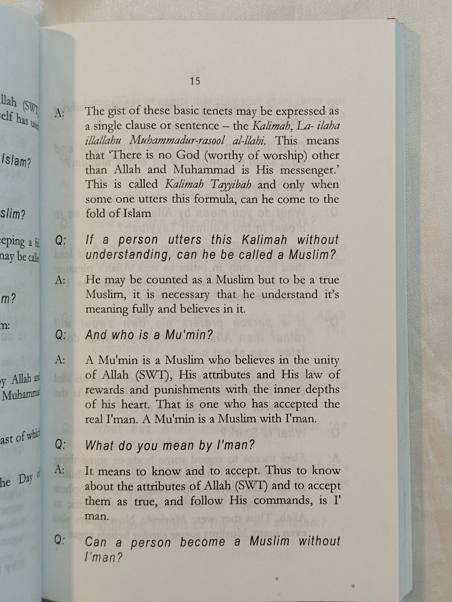Basic Of Islam Quiz - alifthebookstore