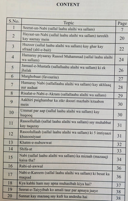 Seerat Un Nabi (S.A.W) Ki Jhalkiya