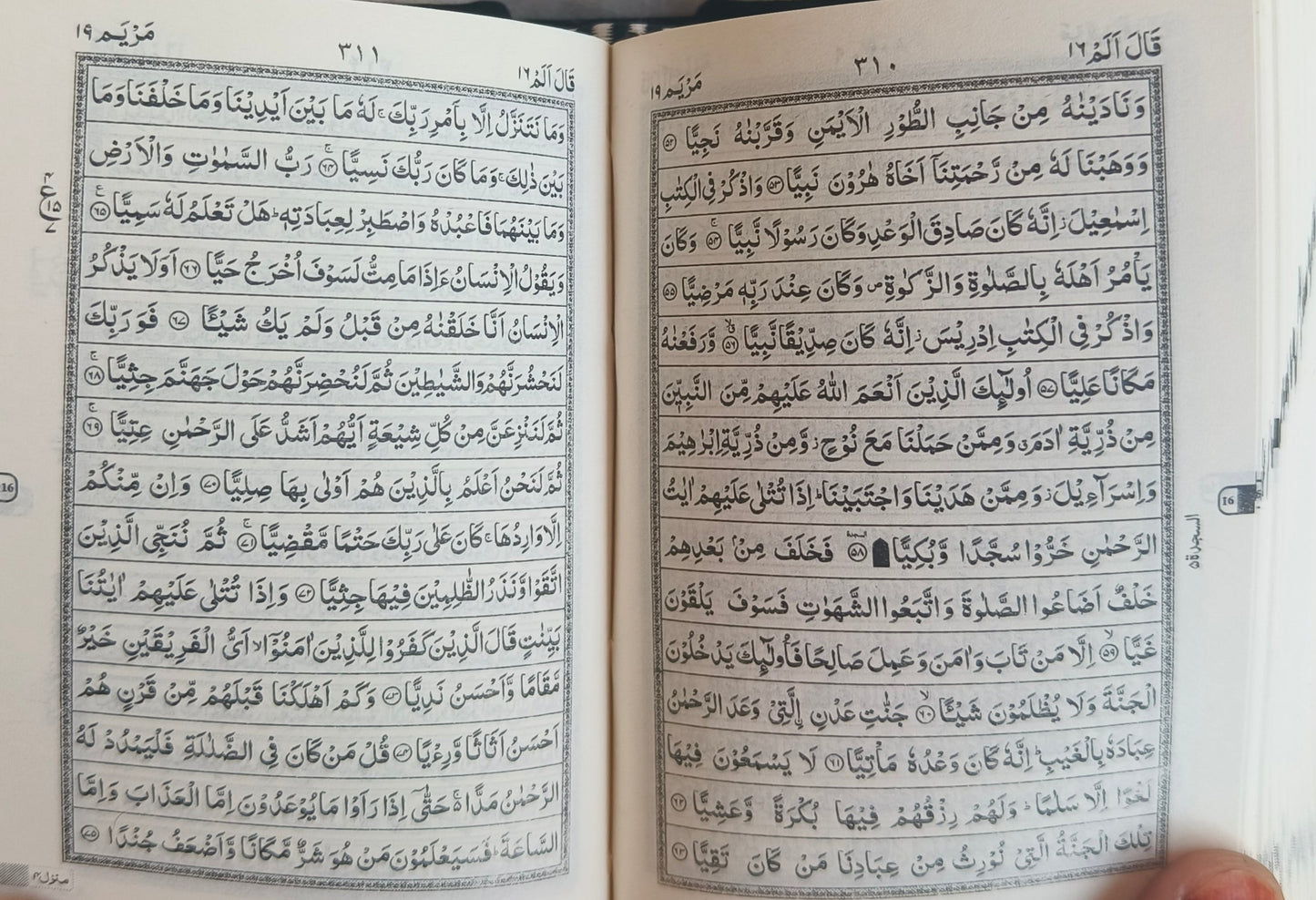 Quran 15 Line Velvet Cover with Velvet Box