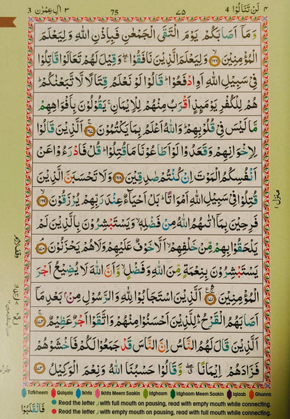 The Holy Quran Colour Coded Tajweed Rules(15 Lines) alifthebookstore