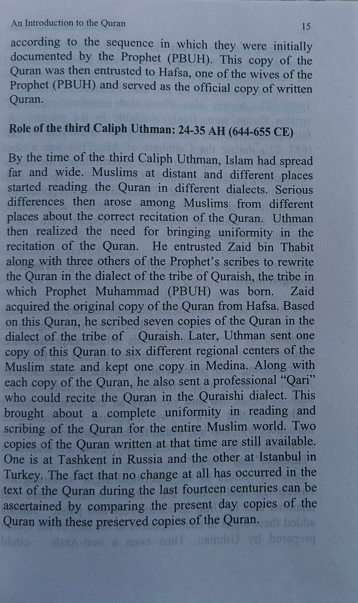 An Introduction to the Quran alifthebookstore