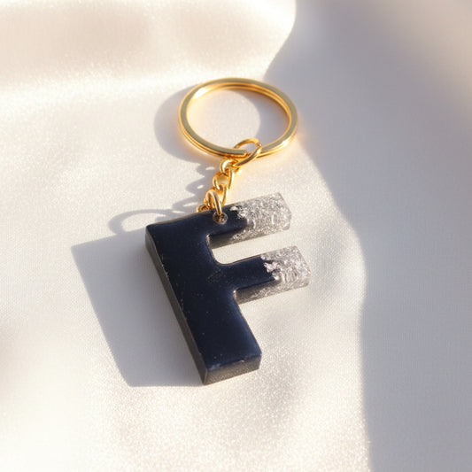 Alphabet keychain Resin Krafts