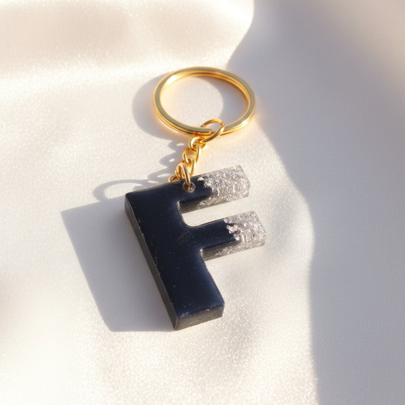 Resin Alphabet keychain alifthebookstore