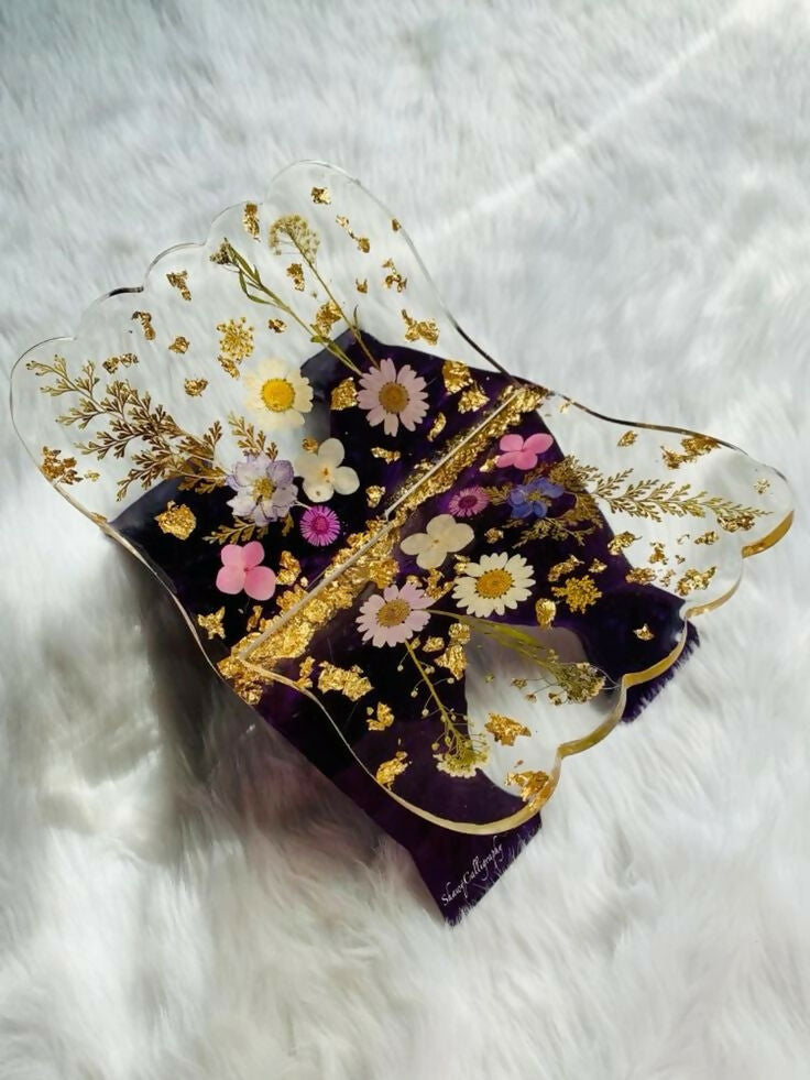 Floral Rihal (Premium Resin Quran Stand) alifthebookstore