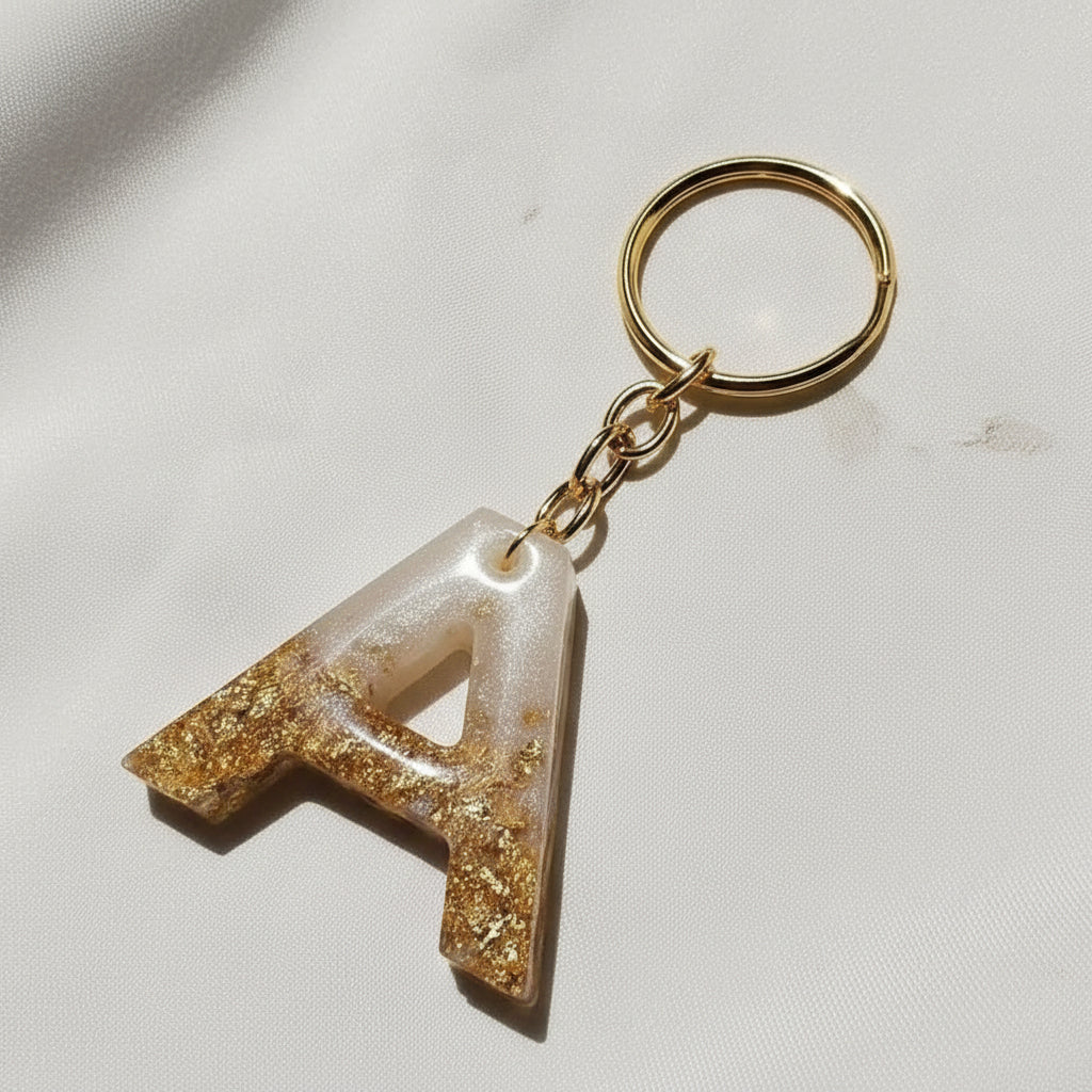 Resin Alphabet keychain alifthebookstore