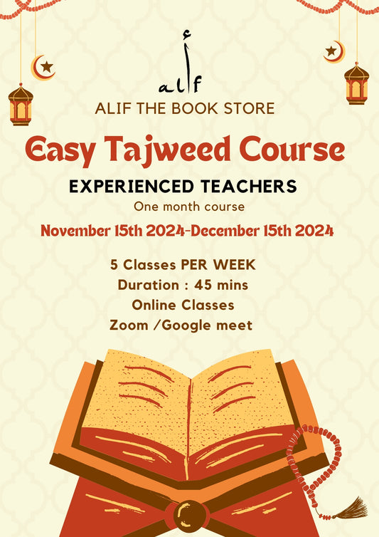 EASY Tajweed Course Online alifthebookstore