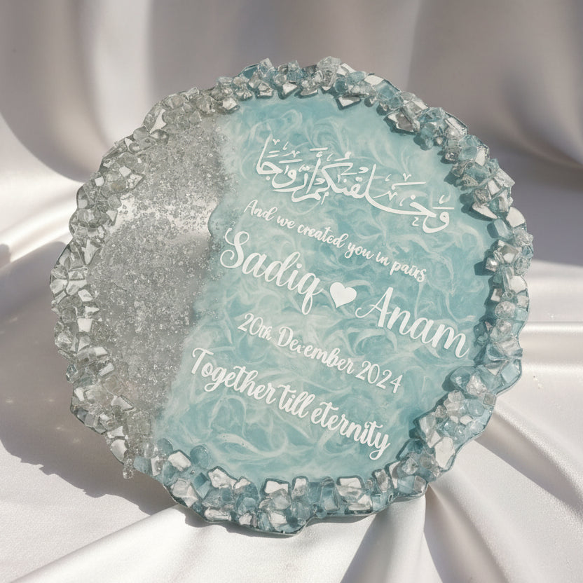 8 inches Nikah Nama Resin Krafts