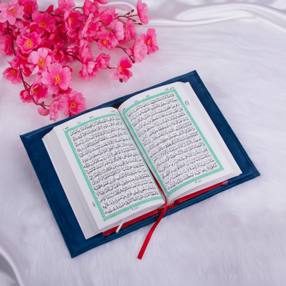 Blue Flakes Resin Quran Hamper Box alifthebookstore