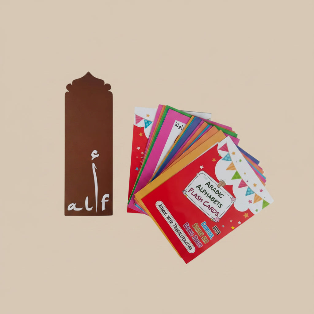 Arabic alphabets Flash Cards with English Pronunciation alifthebookstore