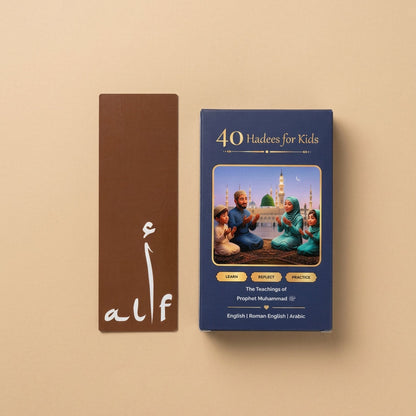 40 Hadees Cards for Kids(Roman Script) alifthebookstore
