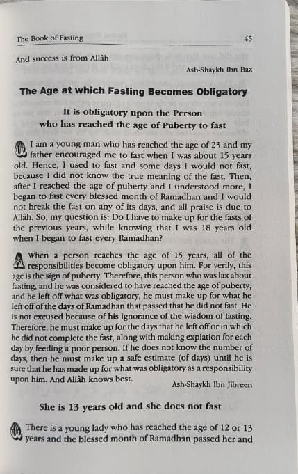 Fatwa Regarding Fasting and Zakah alifthebookstore