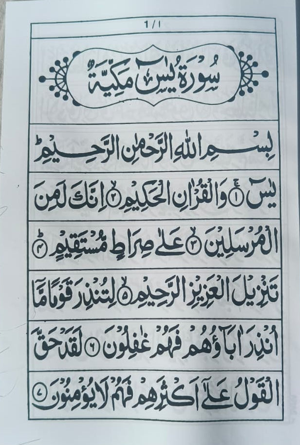 Surah Yasin(Plastic edition) alifthebookstore