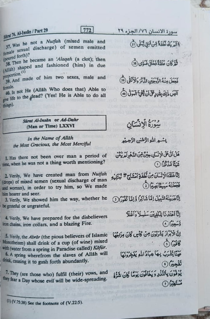 Interpretation of the Meanings of The Noble Quran (English)