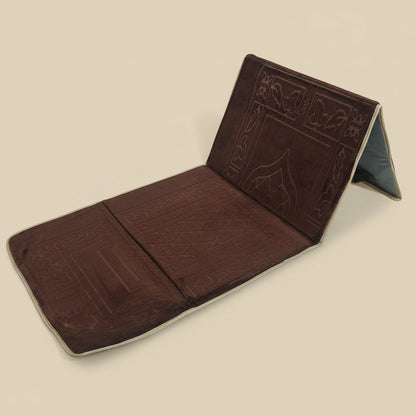 Premium Foldable Prayer Mat with Backrest alifthebookstore