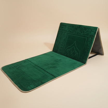 Premium Foldable Prayer Mat with Backrest alifthebookstore