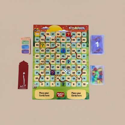 Rope & Ladder Islamic Learning Game for Kids | No Dice Board Game alifthebookstore