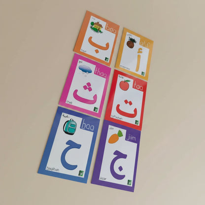 Arabic alphabets Flash Cards with English Pronunciation alifthebookstore