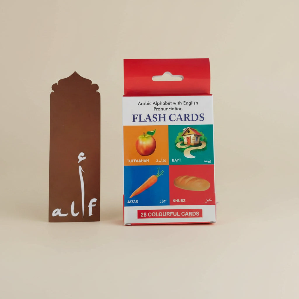 Arabic alphabets Flash Cards with English Pronunciation alifthebookstore
