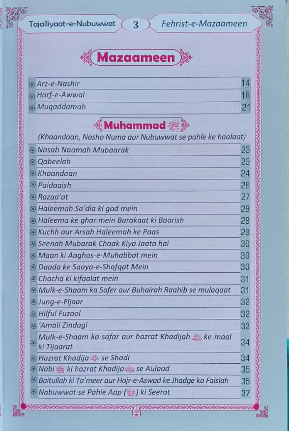 Tajaliyaat e Nabuwwat(Roman Script) alifthebookstore